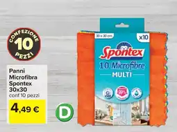 Carrefour Panni Microfibra Spontex offerta