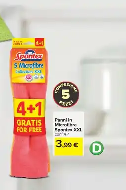 Carrefour Panni in Microfibra Spontex XXL offerta