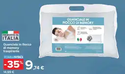 Carrefour Guanciale in fiocco di memory traspirante offerta