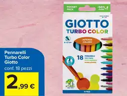 Carrefour Pennarelli Turbo Color Giotto offerta