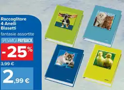Carrefour Raccoglitore 4 Anelli Blasetti offerta