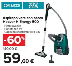 Carrefour Aspirapolvere con sacco Hoover H-Energy 500 offerta