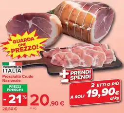 Carrefour Market Prosciutto Crudo Nazionale offerta