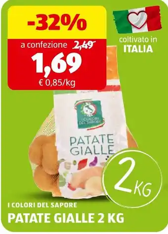 I colori del sapore patate gialle