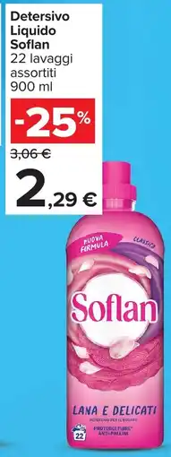 Carrefour Detersivo Liquido Soflan offerta