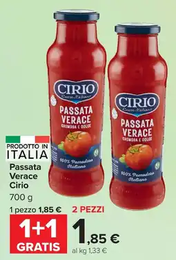 Carrefour Market Passata verace Cirio offerta