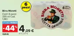 Carrefour Market Birra Moretti offerta