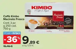 Carrefour Market Caffè Kimbo Macinato Fresco offerta