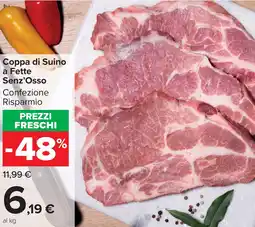 Carrefour Market Coppa di Suino a Fette Senz’Osso offerta