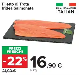 Carrefour Market Filetto di Trota Iridea Salmonata offerta