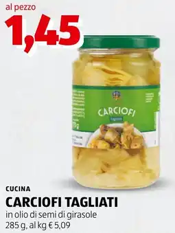 ALDI Carciofi tagliati offerta