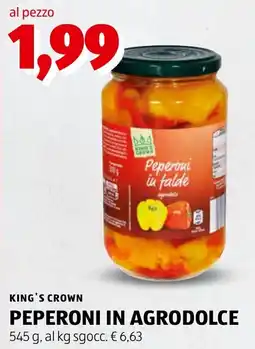 ALDI King's Crown Peperoni in Agrodolce offerta