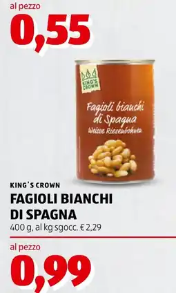 ALDI King's Crown Fagioli bianchi di Spagna offerta