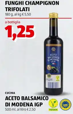 ALDI Aceto balsamico di Modena IGP offerta