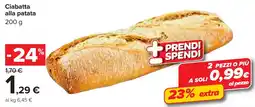 Carrefour Market Ciabatta alla patata offerta
