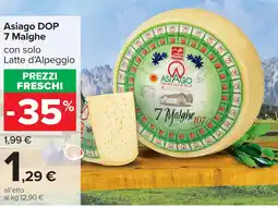 Carrefour Market Asiago DOP 7 Malghe offerta