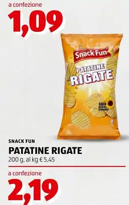 ALDI Snack Fun Patatine Rigate offerta