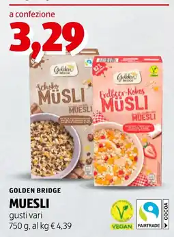 ALDI Golden Bridge Muesli offerta