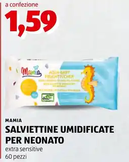ALDI Mamia salviettine umidificate per neonato offerta