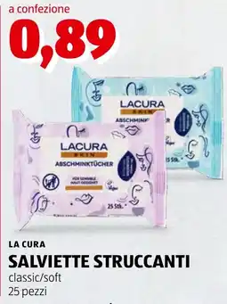 ALDI Lacura salviette struccanti classic/soft offerta