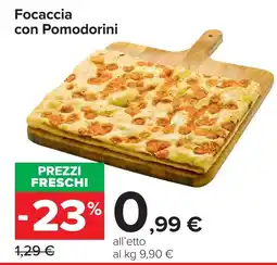Carrefour Market Focaccia con Pomodorini offerta