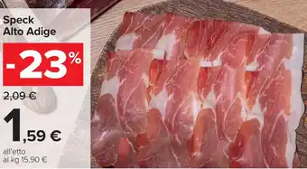 Carrefour Market Speck Alto Adige offerta
