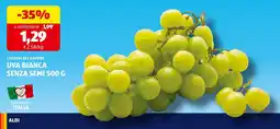 ALDI I colori del sapore uva bianca senza semi offerta