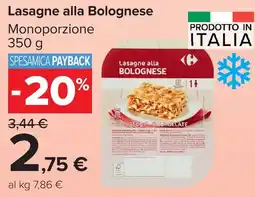 Carrefour Market Lasagne alla Bolognese offerta