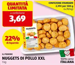 ALDI Il podere nuggets di pollo xxl offerta