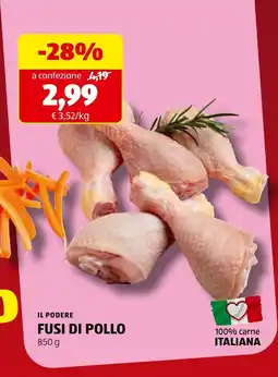 ALDI Il podere fusi di pollo offerta