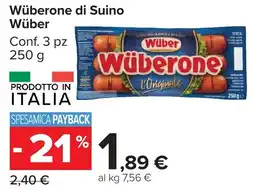 Carrefour Market Wüberone di Suino Wüber offerta