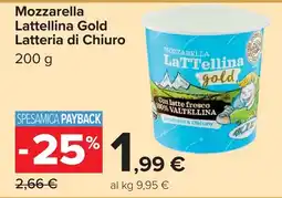 Carrefour Market Mozzarella Lattellina Gold offerta