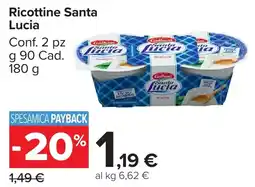 Carrefour Market Ricottine Santa Lucia offerta