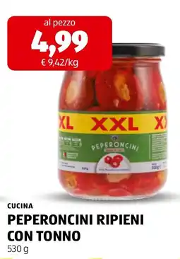 ALDI Peperoncini ripieni con tonno offerta