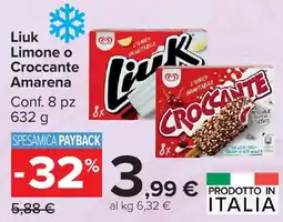 Carrefour Market Liuk Limone o Croccante Amarena offerta