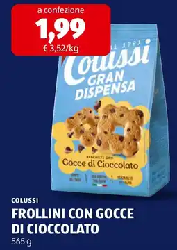 ALDI Colussi Frollini con Gocce di Cioccolato offerta