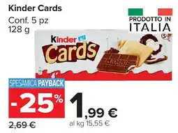 Carrefour Market Kinder Cards offerta