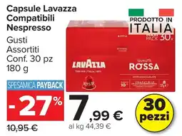 Carrefour Market Capsule Lavazza compatibili Nespresso offerta