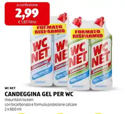 ALDI WC NET CANDEGGINA GEL PER WC offerta