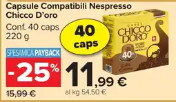 Carrefour Market Capsule Compatibili Nespresso Chicco D'oro offerta