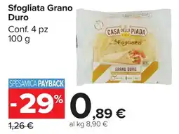 Carrefour Market Sfogliata Grano Duro offerta