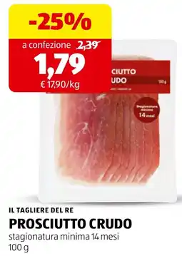 ALDI Il tagliere del re Prosciutto Crudo offerta
