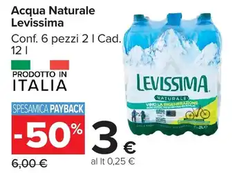 Acqua Naturale Levissima