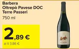 Carrefour Market Barbera Oltrepò Pavese DOC Terre Passeri offerta
