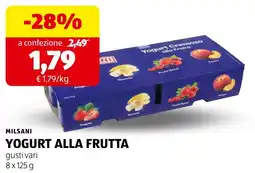 ALDI Milsani Yogurt alla frutta offerta