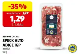 ALDI Speck Alto Adige IGP offerta