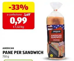 ALDI American pane per sandwich offerta