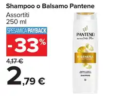Carrefour Market Shampoo o Balsamo Pantene offerta