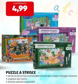 ALDI Puzzle a strisce offerta