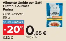 Carrefour Market Alimento Umido per Gatti Filettini Gourmet Purina offerta